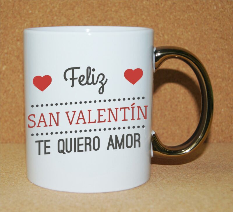 Taza-Personalizado-San-Valentín-Asa-Oro