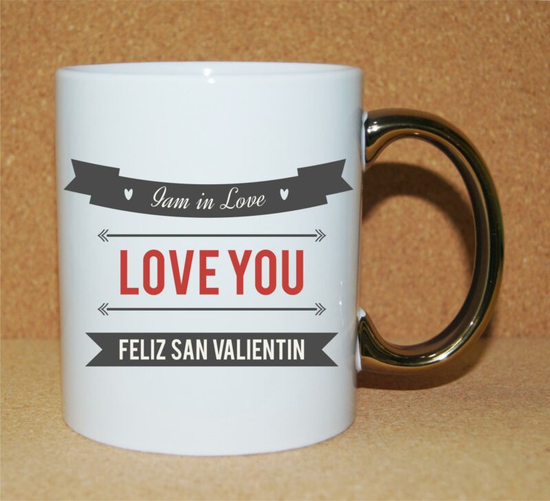 Taza-Personalizado-San-Valentín-Asa-Oro