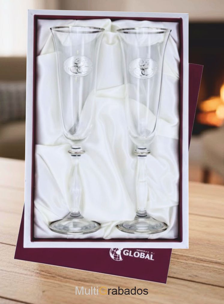 Estuche Copas de Cava 25 Aniversario